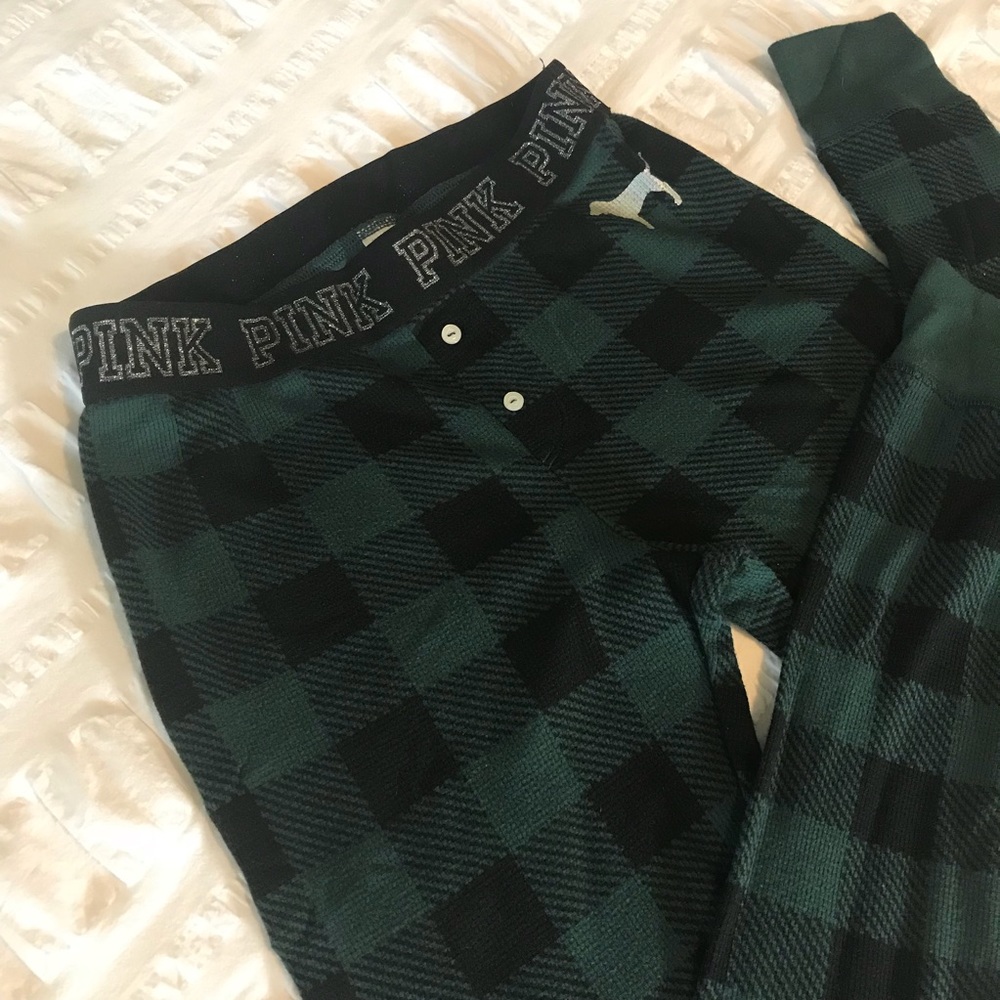 PINK Buffalo Plaid Lounge Bottoms